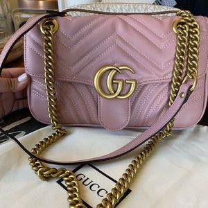 G g nude mauve purse